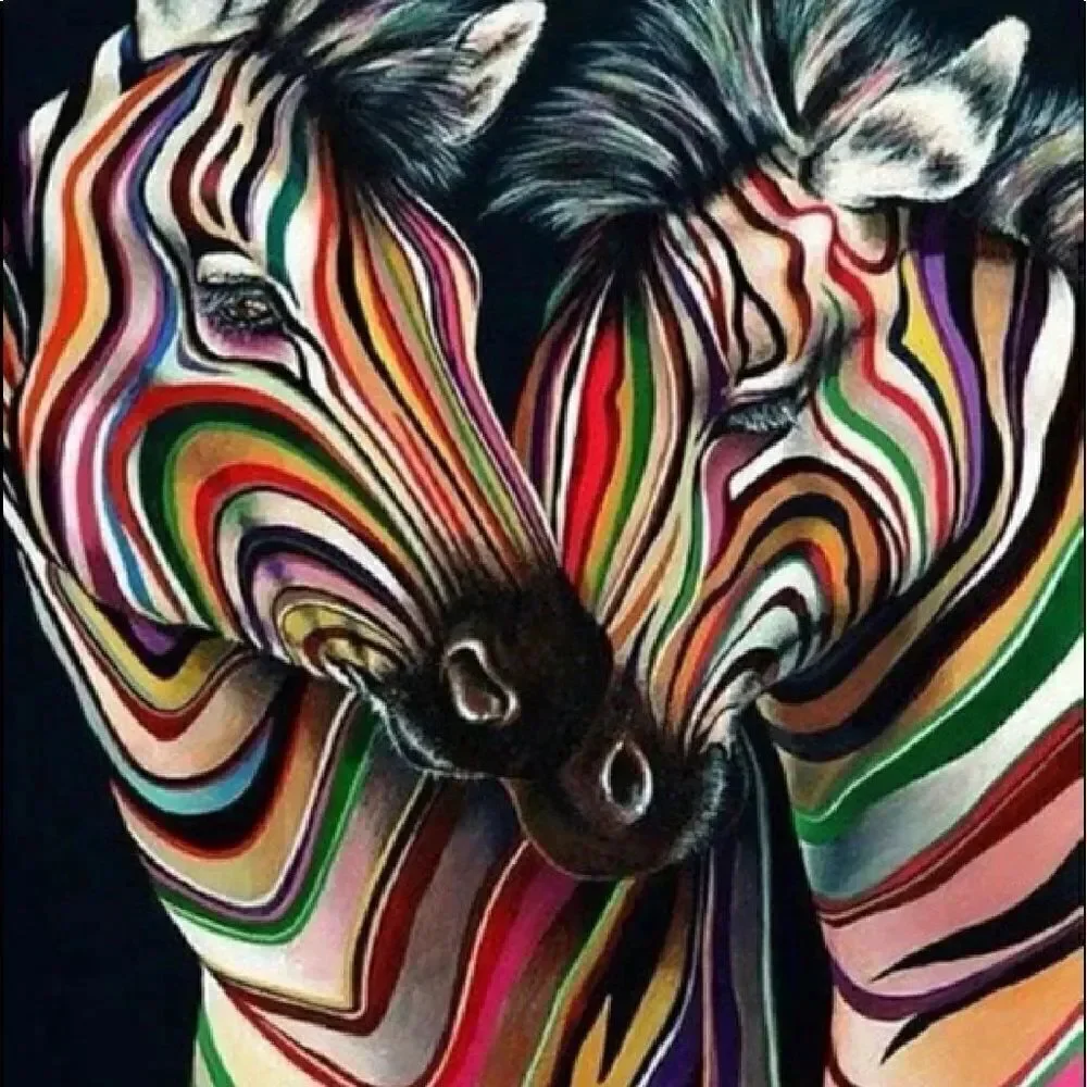 ZEBRA LOVE Diamond Painting
